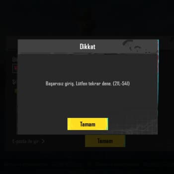 PUBG (Pubgmobile.com) Başarısız Giriş! Sorunu