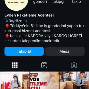 Space Paketleme Space Paketle Hakkımda İşlem Yapmasın