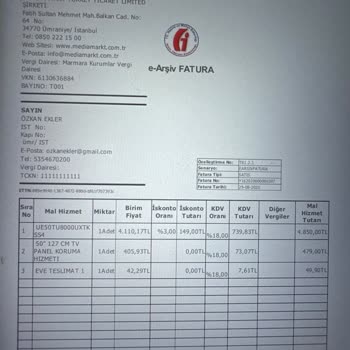 Samsung TV Panel Arızası