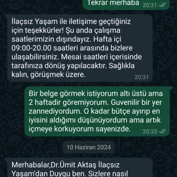 Dr. Ümit Aktaş İlaçsız Yaşam Sitesinde Belgeler Ve İade Sorunları
