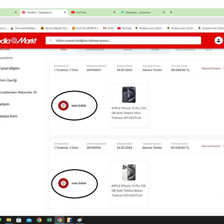 Media Marktın İade Talebi Olamayan Siparişi Kafasına Göre İptal Etmesi