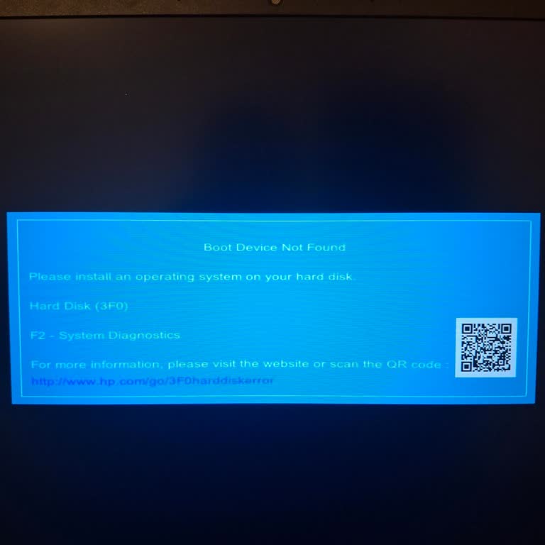 HP Victus Boot Device Not Found Sorunu