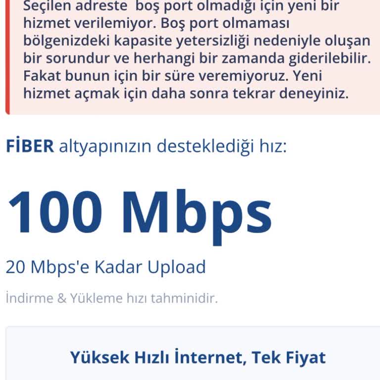 Türk Telekom Boş Port Yok Problemi