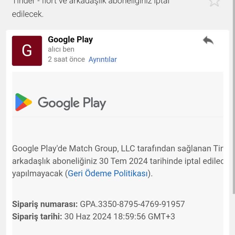 Google Play Ücret Kesilmesi Hakkında
