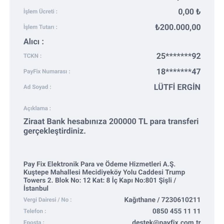PayFix Frauda Takılan İşlem