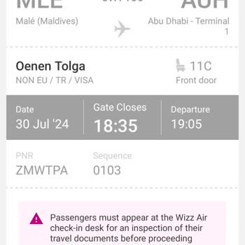 Wizz Air Vizesiz Aktarma Sorunu