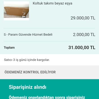 Sahibinden Beyaz Eşya Almak İsterken Paramı Kaptırdım