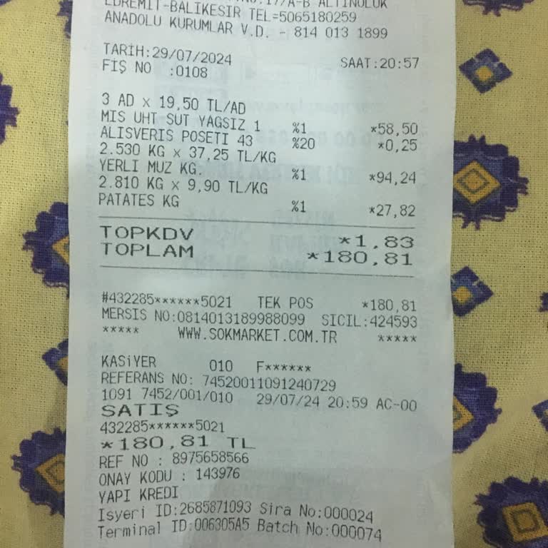 Şok Market 'te Kullanamadığım Kart Puanlarım