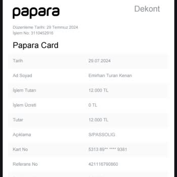 Passolig Kartıma Para Yükledim Bakiyemde Gözükmüyor.
