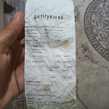 Öncü Döner Manisa Şubesi Bozuk Tatlı