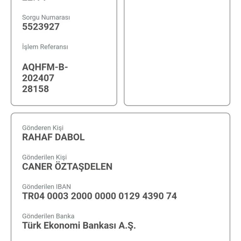 TEB Yanlış Transfer İşlemi