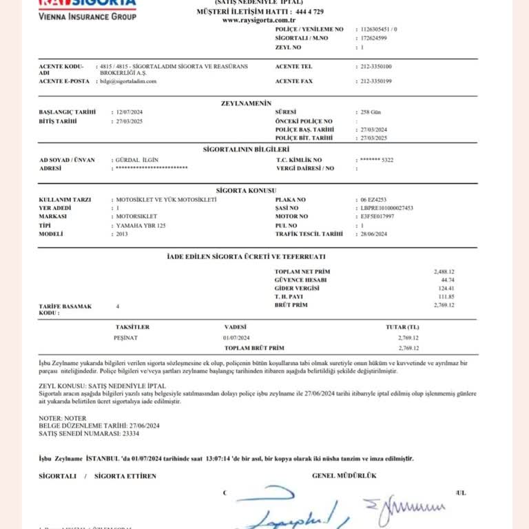 Sigortaladim.com Ücret İadesi Sorunu