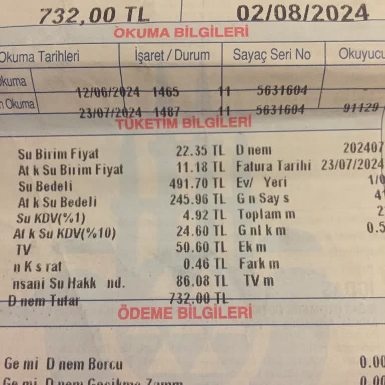 İBB - İstanbul Büyükşehir Belediyesi Su Fatura Tutarındaki Anormal Artış