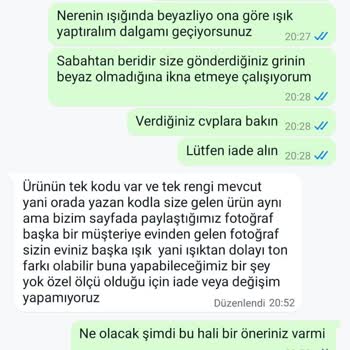 Pamukhomelux Hatalı Ürün Şikayeti