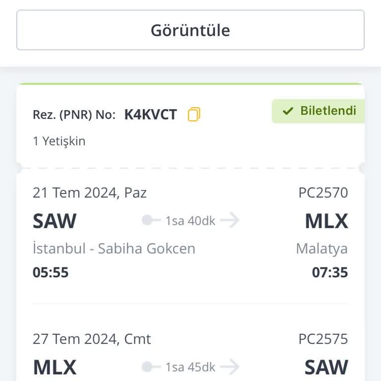 Pegasus Gecikmeli Uçuş Yolculuğu