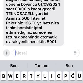 TeknosaCell Ek Paket Uygulamada Farklı Yansıyan Farklı