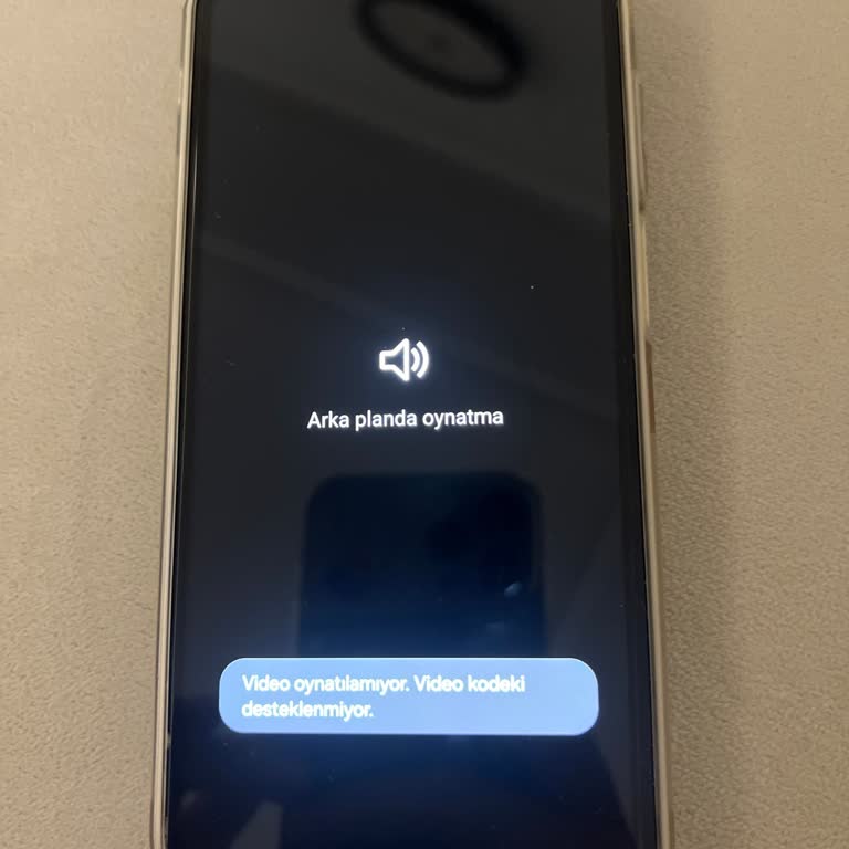 Samsung A15 Video Desteklemiyor