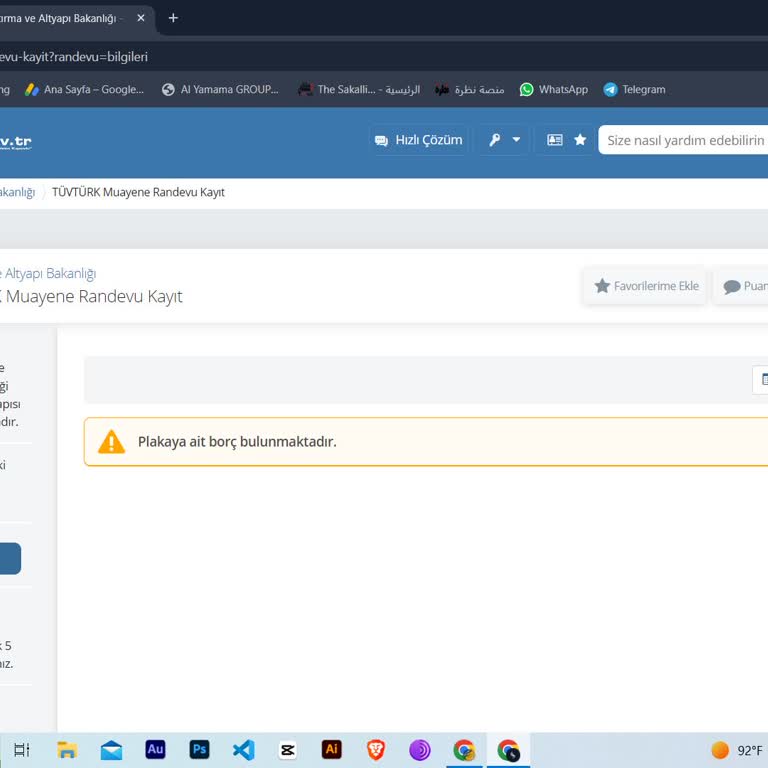 TÜVTÜRK Tüvtürk Randevu Alamıyorum Borcum Olmadığı Halde Borç Var Deniliyor