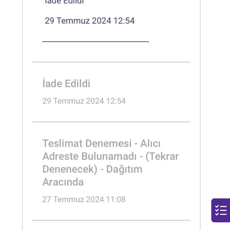 hepsiJET Siparişim İade Edildi