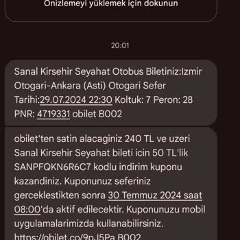 Şanal Kırşehir Seyahat Sanal Kırşehir 22:30 Arabası Saatinde Kalkmadı