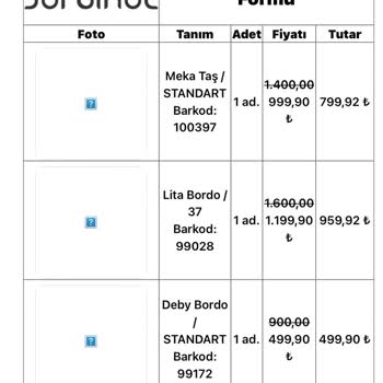 Jorbinol İade Ve Değişimde Kargo Bedeli