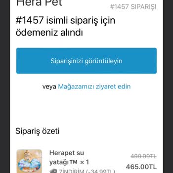 Herapet.com.tr'den Sipariş Verdim, Teslimat Gerçekleşmedi Ve İletişim Kuramıyorum