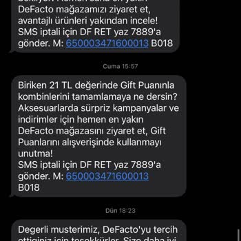 DeFacto Bilgilerim Kullanılarak Haberim Olmadan Adıma Fatura Düzenlenmesi
