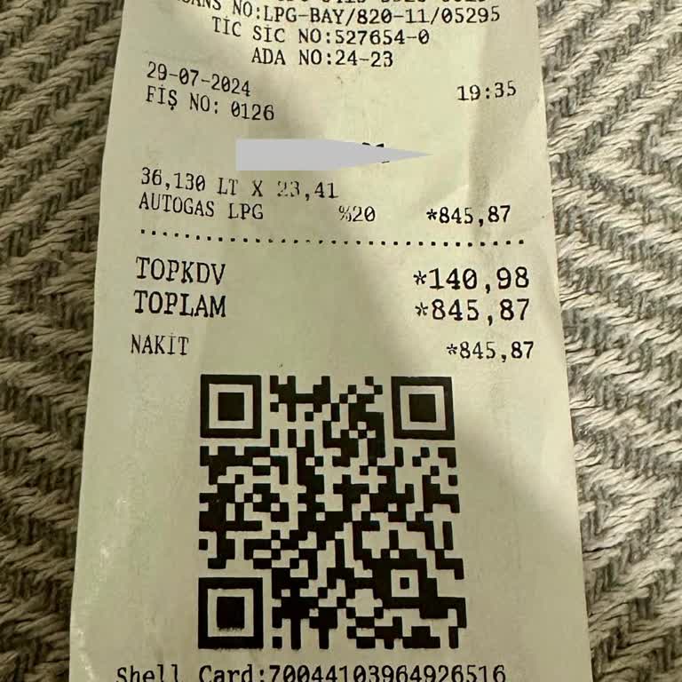 Shell Fazladan Boş Dolum Olan Gaz