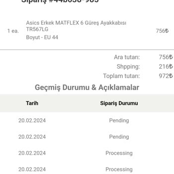 Asics Türkiye (Marlin Spor) Sahte Web Sitesi Mağduru!