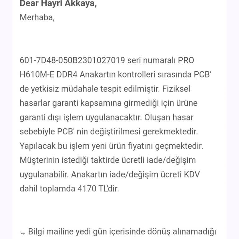 Media Markt'tan Aldığım Rem Ana Kart Bilgisayar İçin