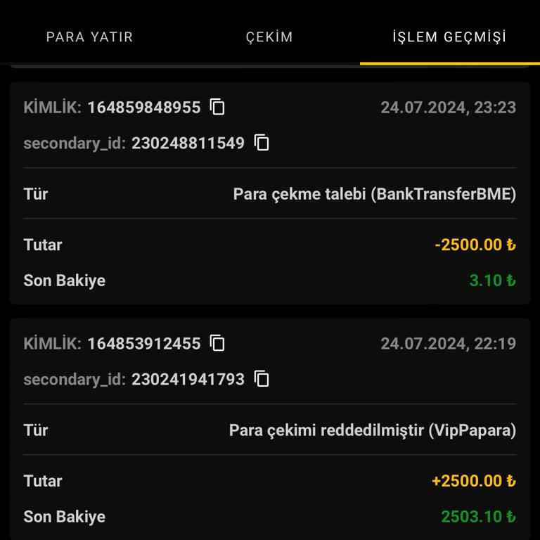 Yatırım Yapıp Katladım Fakat Mobilcasino Paramı Vermiyor