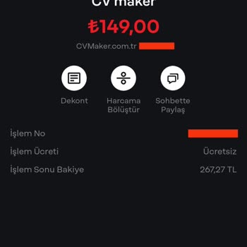 Cvmaker.com.tr Haberim Olmadan Hesabımdan Para Çekti