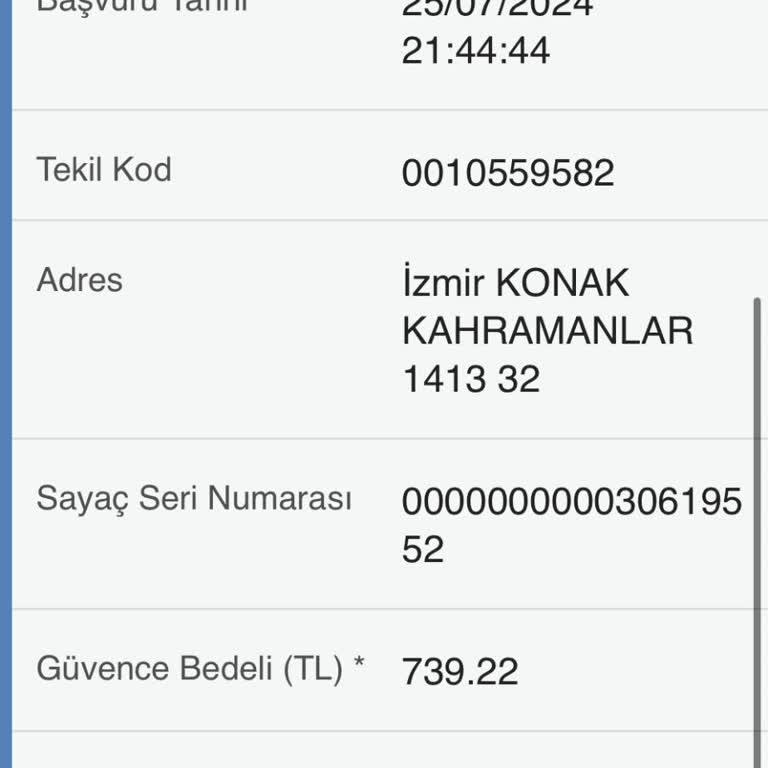 Gediz Elektrik Güvence Bedeli