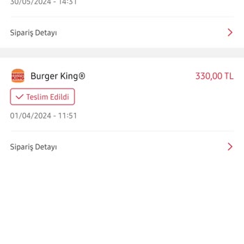Tıkla Gelsin Burger King Ücret İadesi Yapılmıyor