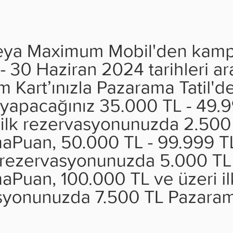 ETS Ve İş Bankasının Maximum Tatil Kampanyası