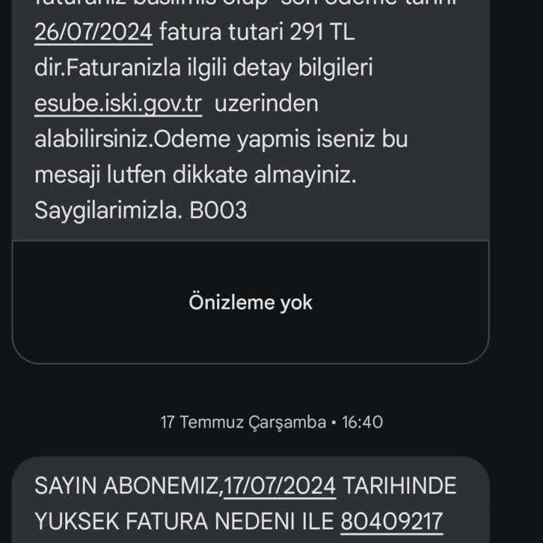İSKİ’den Şikayetim Var