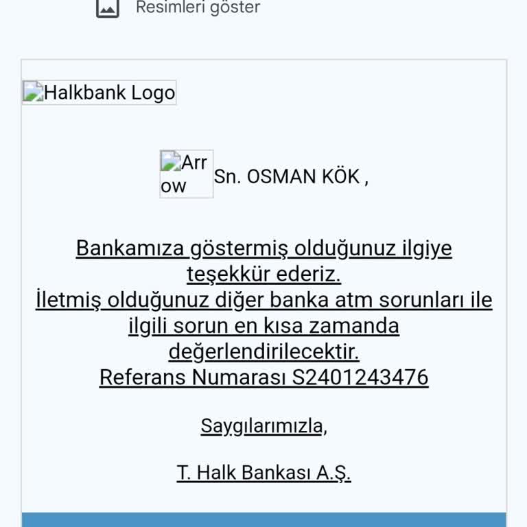 Halkbank İade Sorunu ATM