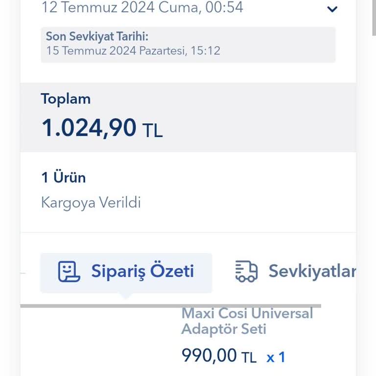 Baby Mall Mağazası Ödemesini Yaptığım Ürünü Göndermiyor!