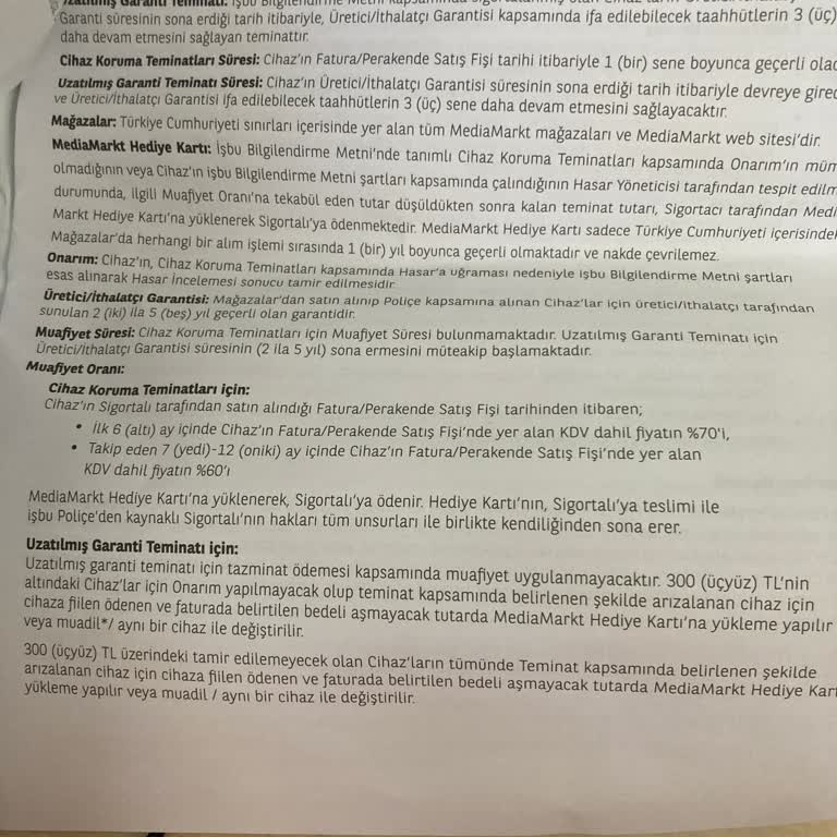 Media Markt Kendi Yaptığı Sigorta Ve Kaskonun Arkasında Durmuyor.