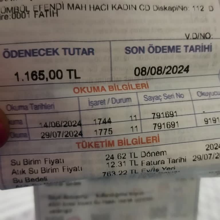 İBB - İstanbul Büyükşehir Belediyesi Çok Gelen Su Faturası