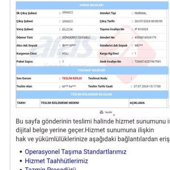 Trendyol Teslim Edilmeyen Kargo Ve Yetersiz Müşteri Hizmetleri