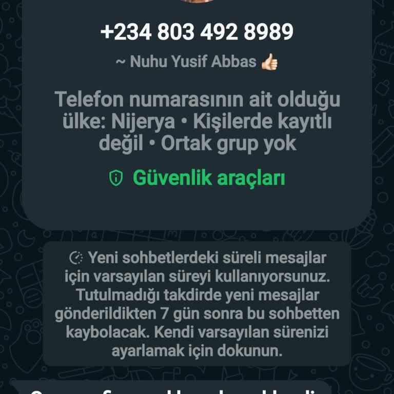 WhatsApp Bilinmeyen Numaradan Gelen Mesaj Ve Güvenlik İhlali