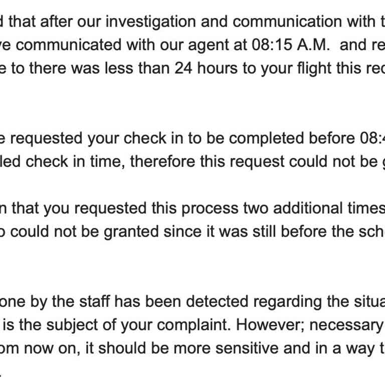 Türk Hava Yolları Müşteri Hizmetleri Hakkında Şikayet