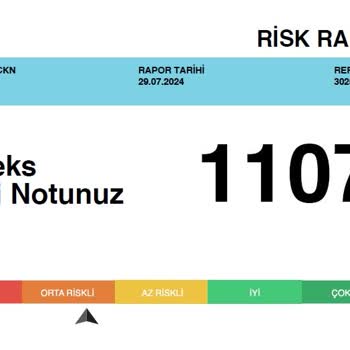 Findeks Kredi Notum 1107 Olduğu Halde Orta Riskli Grupta Görünüyor