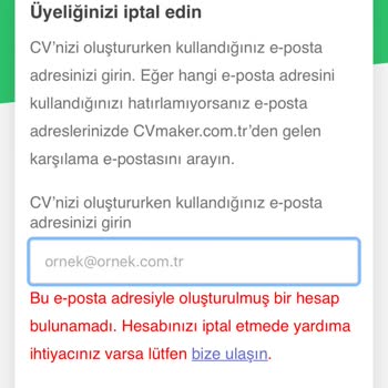 CV Maker Mağduriyeti