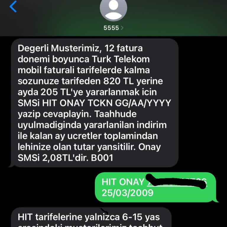 Türk Telekom Taahhüt Değişikliği Yapmaması