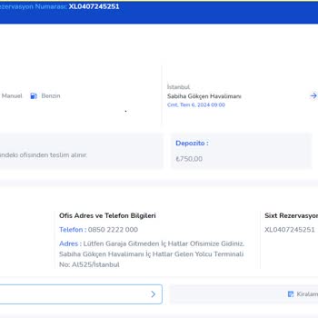 Sixt Fazla HGS Ücreti Kesiyor