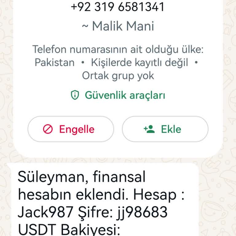 WhatsApp Yanlış Mesaj Ve Kişisel Bilgilerin Tehlikede Olması