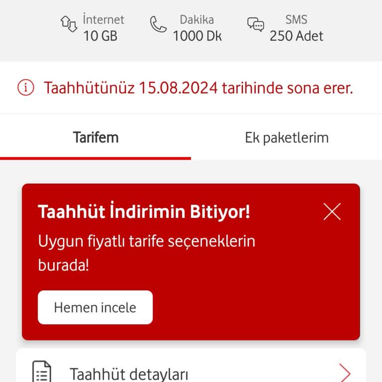 Vodafone Mobil Tarife Haksızlığı