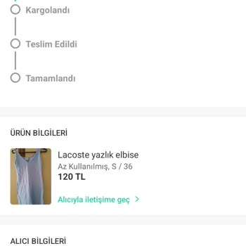 Dolap Uygulaması Kargo İlerleme Sorunu